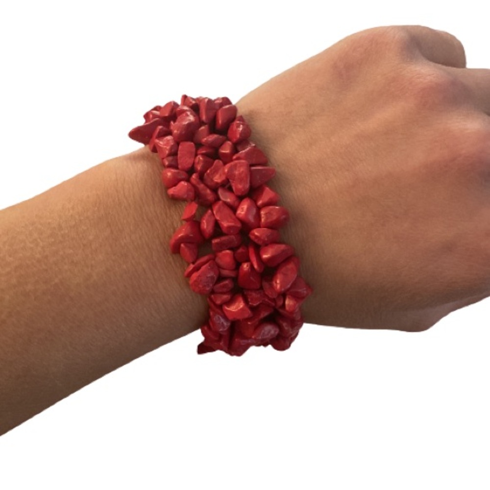 90’s Vintage Red Rock Bracelet